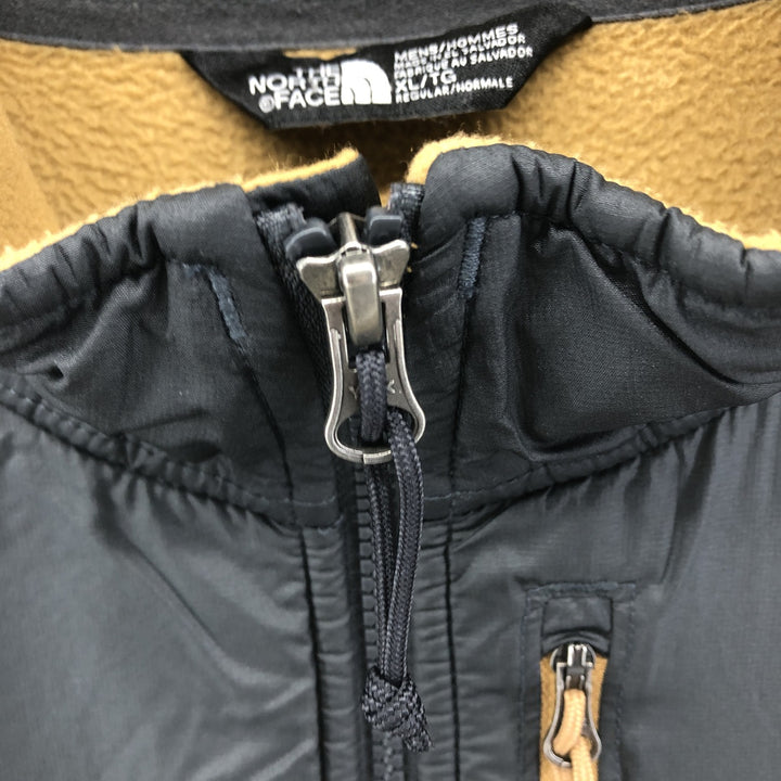 THE NORTH FACE Fleece Jacket Men's XL polyester beige type brown Vintage Second Hand