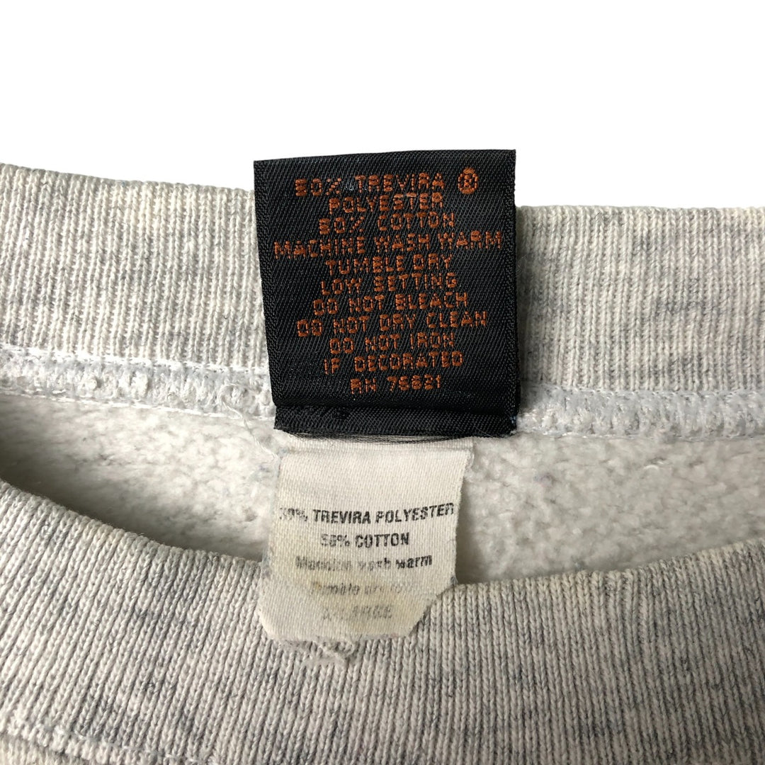 90'S Vintage PM Enterprises College Character Sweatshirt, Made in USA, Men's Size XL cotton gray type Vintage Second Hand