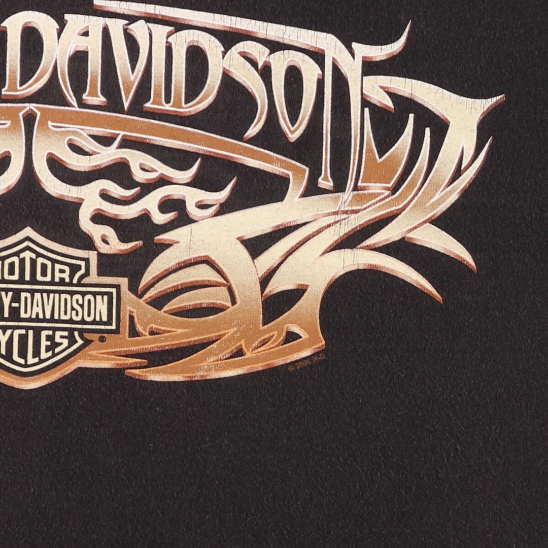 Harley-Davidson Eagle Pattern Motorcycle Bike T-shirt Men's S size / eaa449611