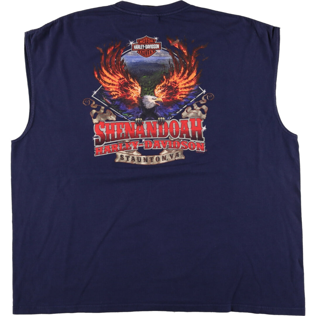 Harley-Davidson Eagle Pattern Sleeveless Motorcycle Bike T-shirt Men's XXXL equivalent /eaa449627