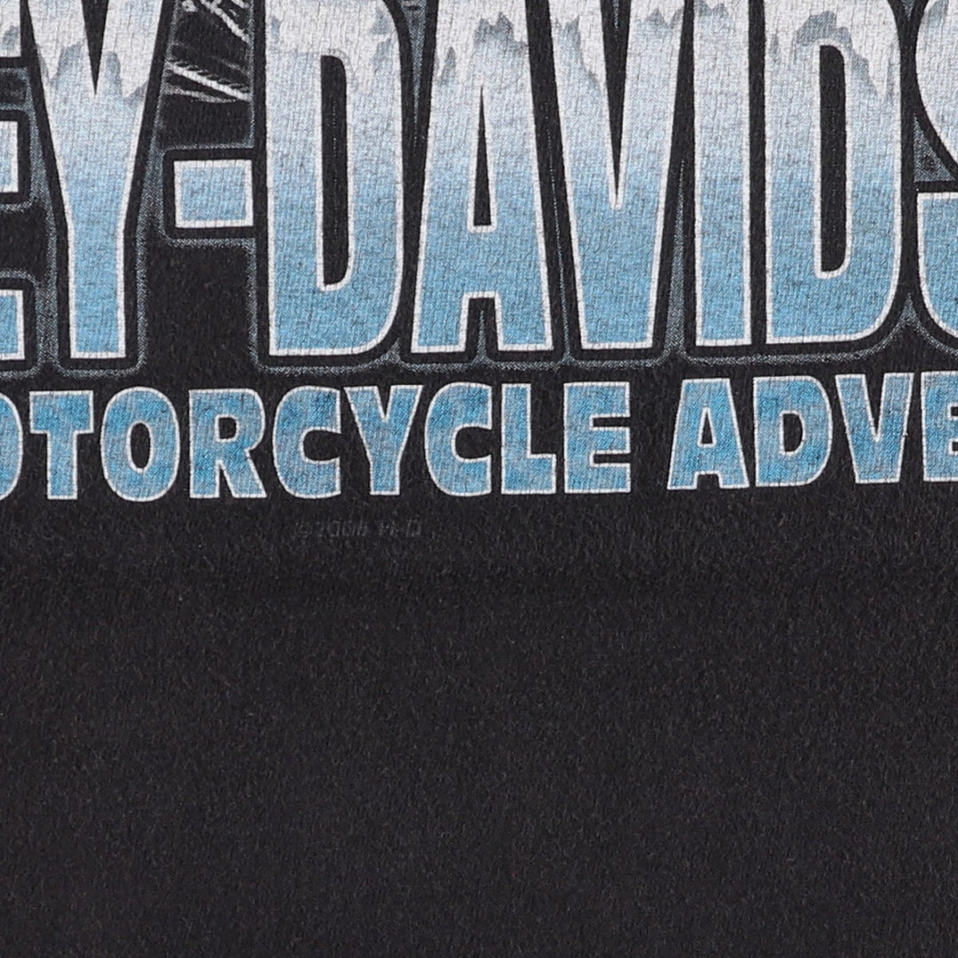 00'S Harley-Davidson Bear Print Motorcycle Bike T-Shirt Made in USA Men's XL /eaa449631