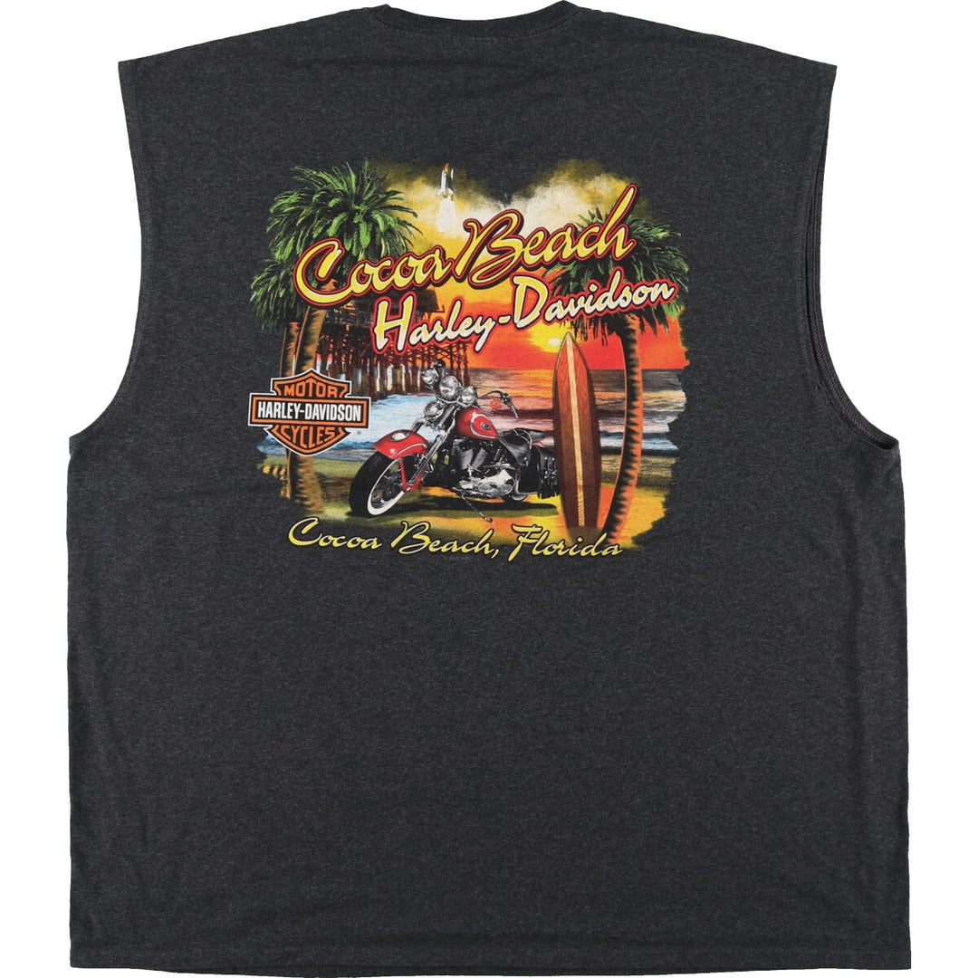 Harley-Davidson Eagle Pattern Sleeveless Motorcycle Bike T-shirt Men's XXL / eaa449652