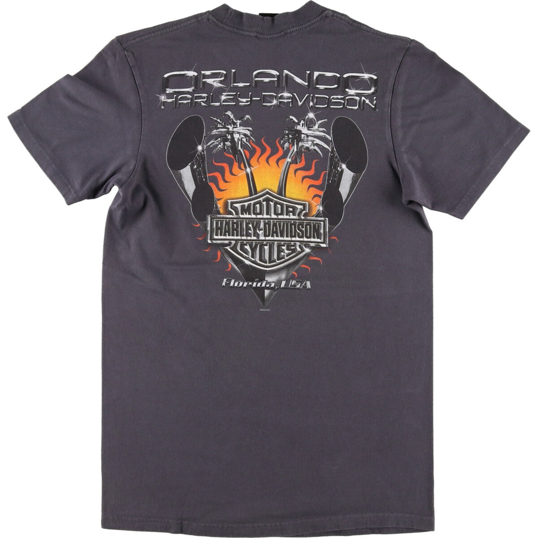 00s~ Harley-Davidson Motorcycle Bike T-shirt Men's M size /eaa449666