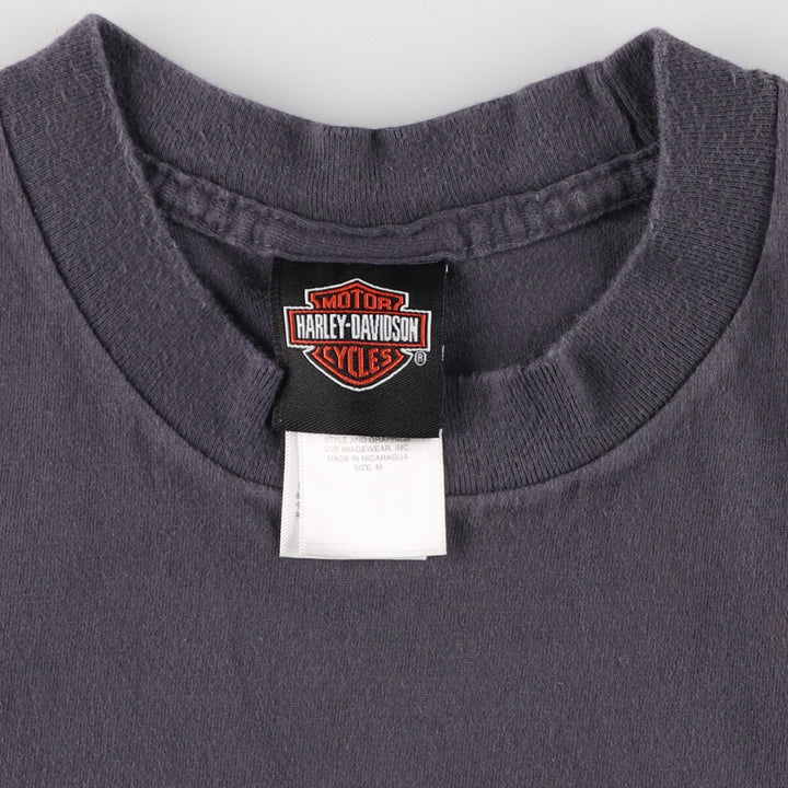 00s~ Harley-Davidson Motorcycle Bike T-shirt Men's M size /eaa449666