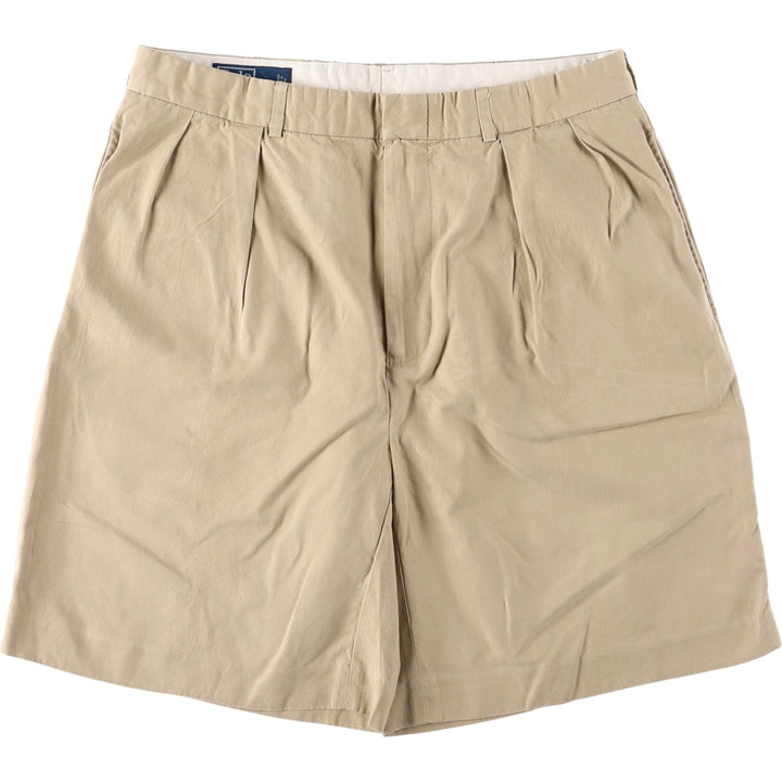 Ralph Lauren POLO by Ralph Lauren Two-pleat Chino Shorts Shorts Men's W32 equivalent silk Beige type Vintage Second Hand