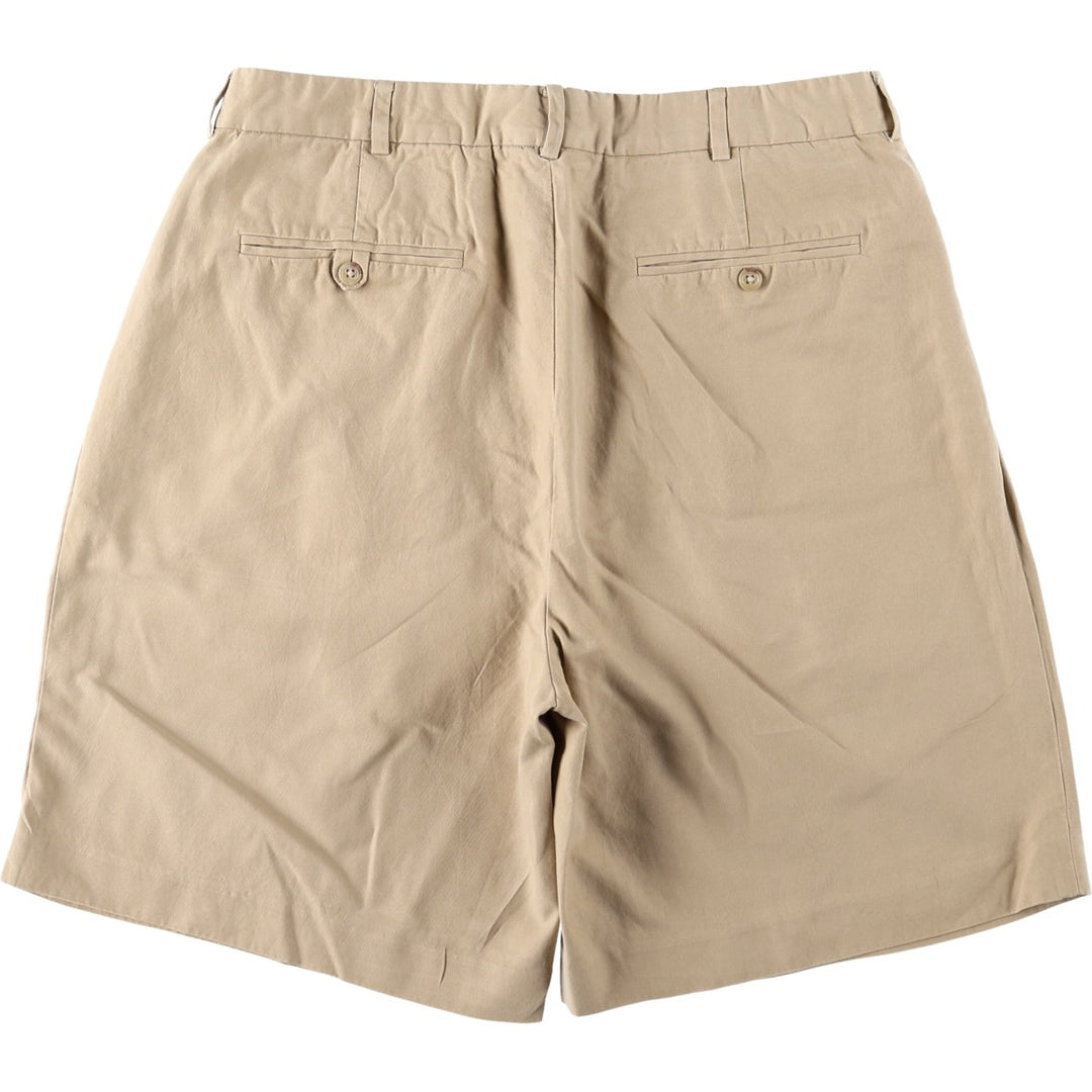Ralph Lauren POLO by Ralph Lauren Two-pleat Chino Shorts Shorts Men's W32 equivalent silk Beige type Vintage Second Hand