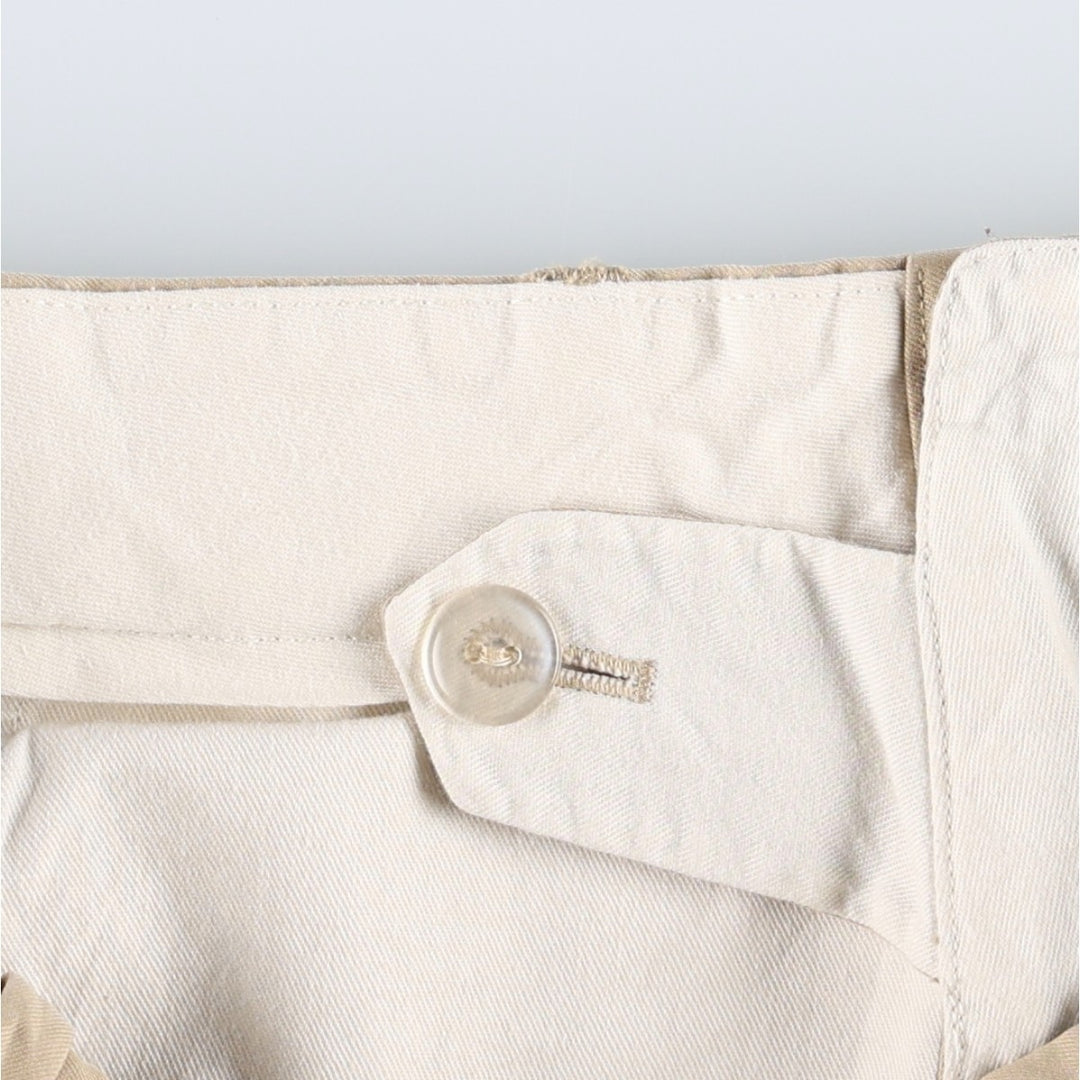 Ralph Lauren POLO by Ralph Lauren Two-pleat Chino Shorts Shorts Men's W32 equivalent silk Beige type Vintage Second Hand
