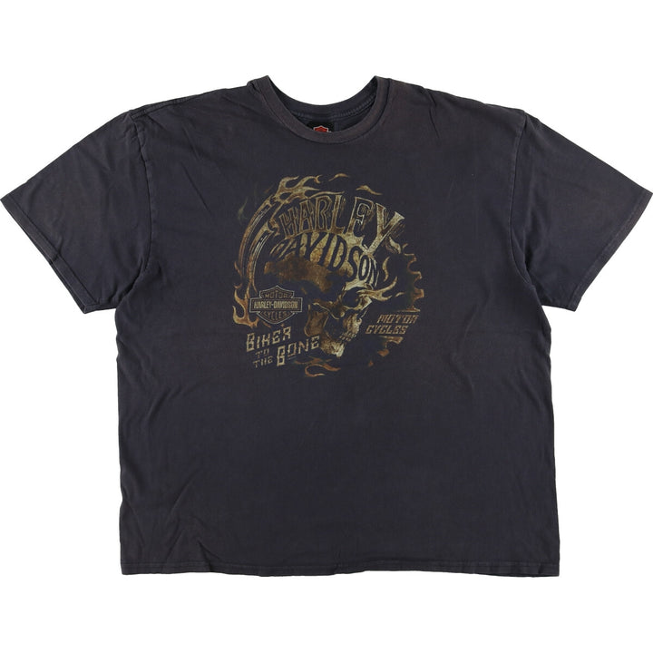 Big Size Harley-Davidson Skull Pattern Motorcycle Bike T-Shirt Men's XXXL equivalent /eaa449684