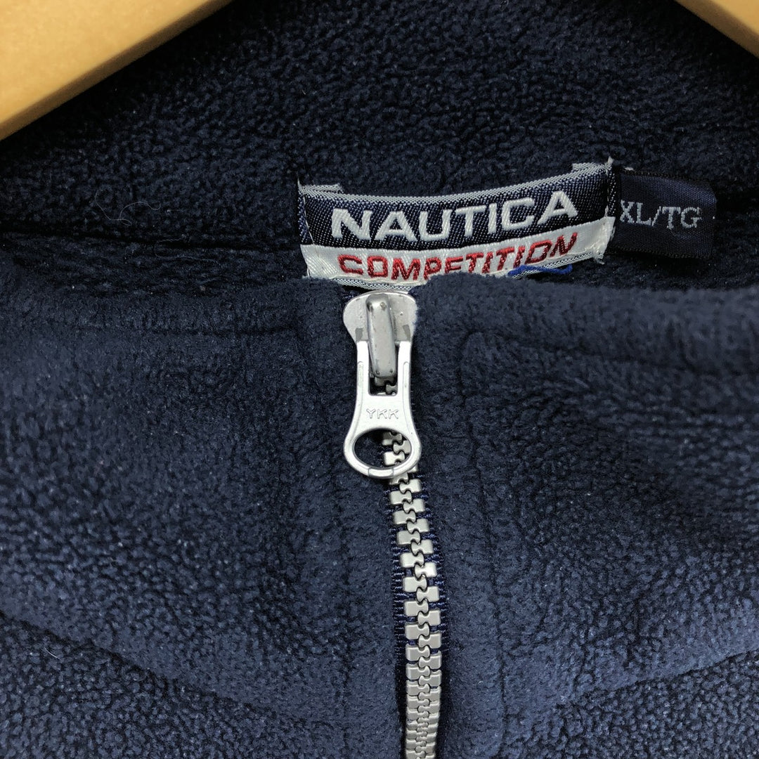 90s~00'S Nautica Competition Half Zip Fleece Pullover Made in USA Men's XL /eaa449694