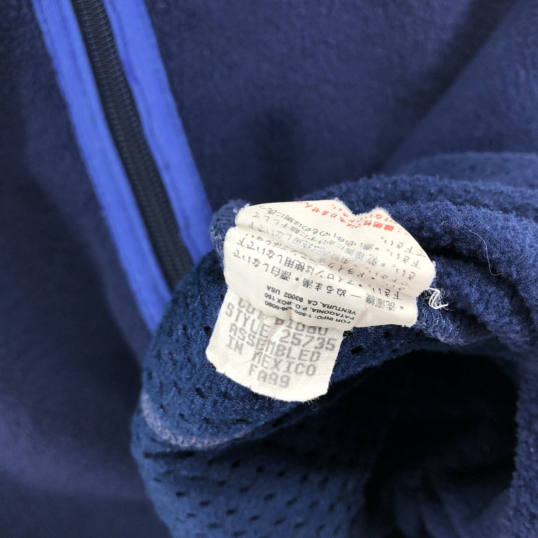 90'S Patagonia Synchilla 25735FA99 Half-Zip Fleece Pullover, Men's Size L, Vintage polyester navy blue type Vintage Second Hand