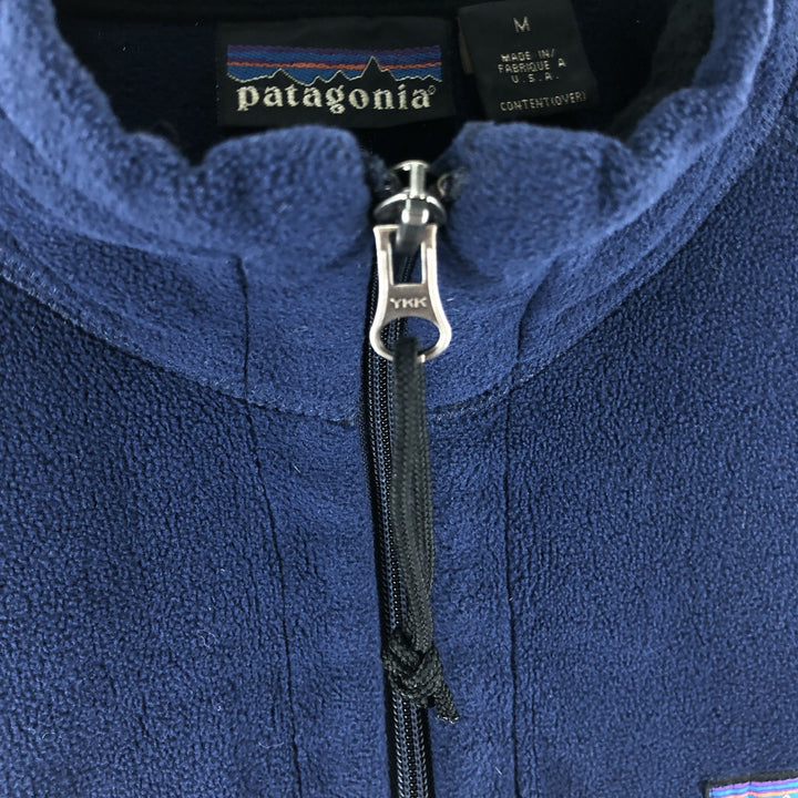 00'S Patagonia Windproof Jacket 25322FA00 Fleece Jacket Made in USA Men's M Size polyester navy blue type Vintage Second Hand