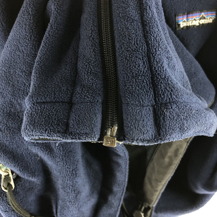 00'S Patagonia Windproof Jacket 25322FA00 Fleece Jacket Made in USA Men's M Size polyester navy blue type Vintage Second Hand