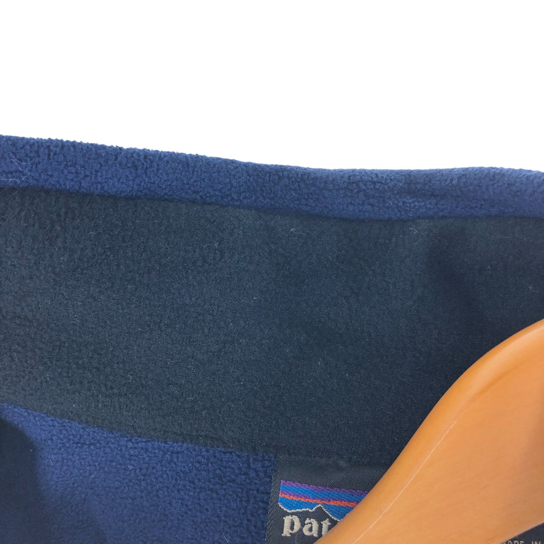 00'S Patagonia Windproof Jacket 25322FA00 Fleece Jacket Made in USA Men's M Size polyester navy blue type Vintage Second Hand