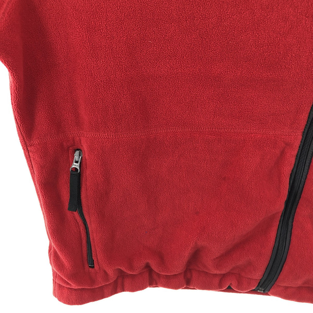 Ralph Lauren POLO SPORT Men's Fleece Jacket, Size XXL polyester red type Vintage Second Hand