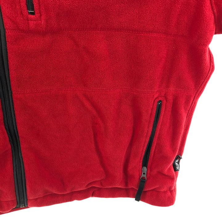Ralph Lauren POLO SPORT Men's Fleece Jacket, Size XXL polyester red type Vintage Second Hand