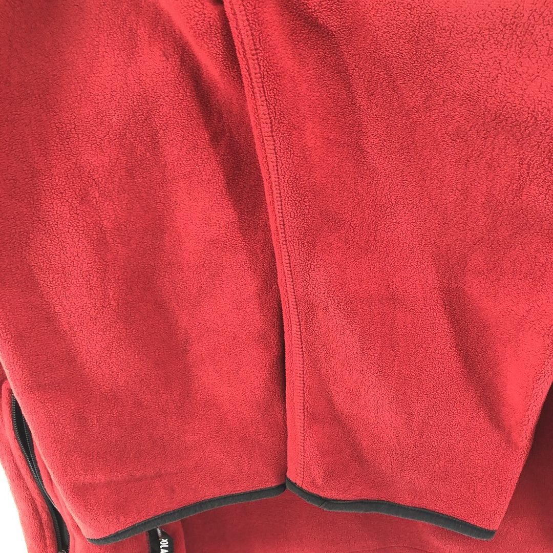 Ralph Lauren POLO SPORT Men's Fleece Jacket, Size XXL polyester red type Vintage Second Hand