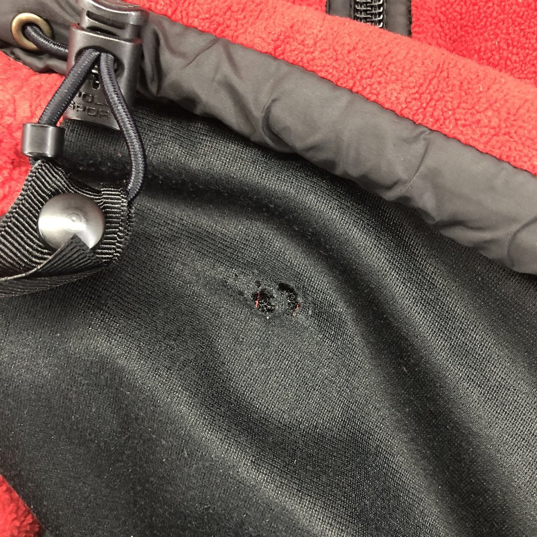 Ralph Lauren POLO SPORT Men's Fleece Jacket, Size XXL polyester red type Vintage Second Hand