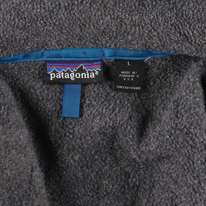 Vintage 1980s-1990'S Patagonia STY25021 Fleece Jacket, Made in USA, Men's Size L unclear gray type Vintage Second Hand