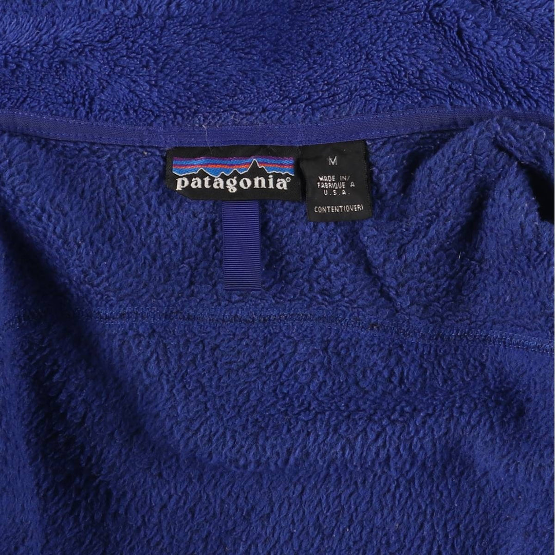 2000'S Patagonia Regulator R2 Fleece Jacket (25131FA01), Made in USA, Men's Size Medium polyester blue type Vintage Second Hand