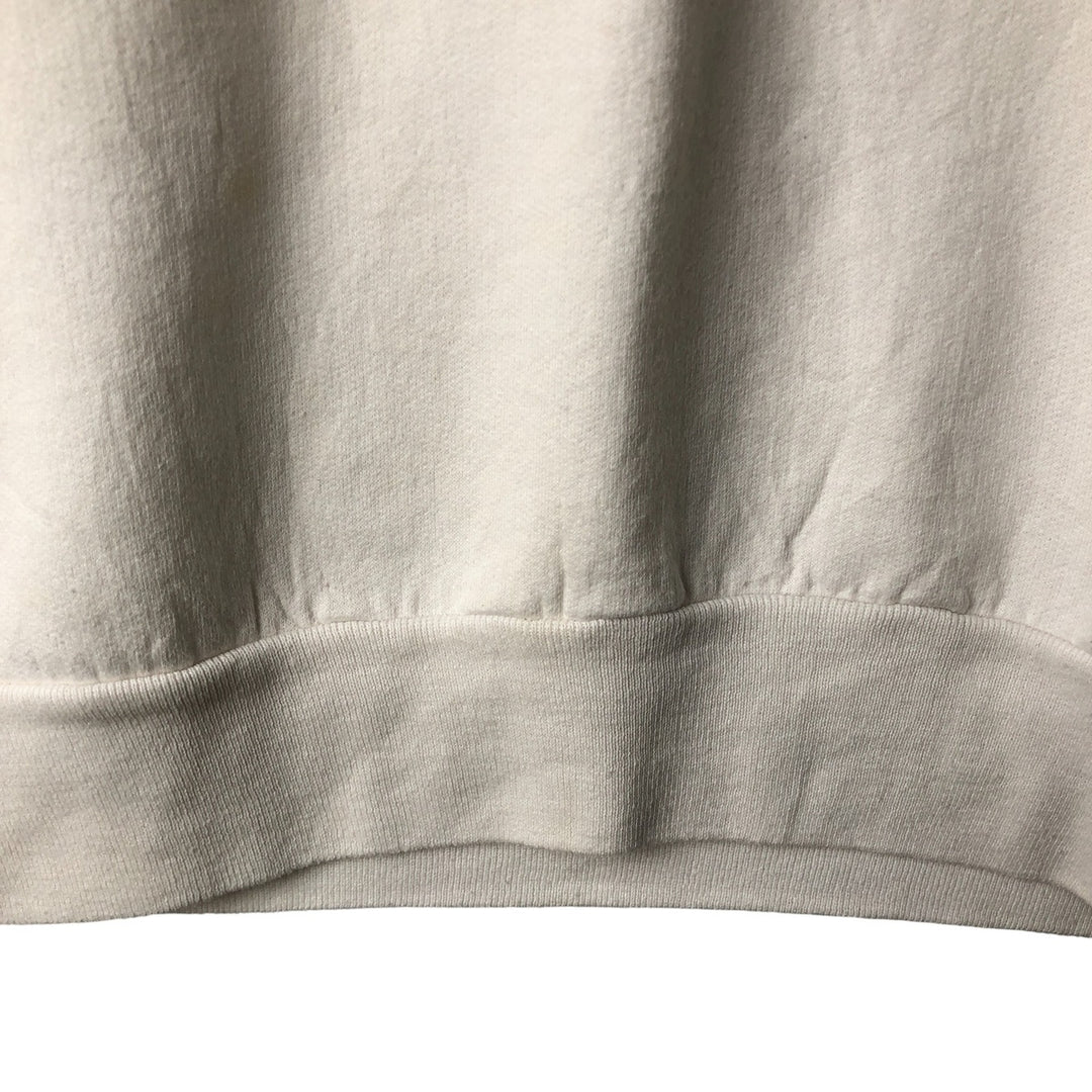 FABEC Printed Sweatshirt, Made in Canada, Men's Size L polyester white type Vintage Second Hand