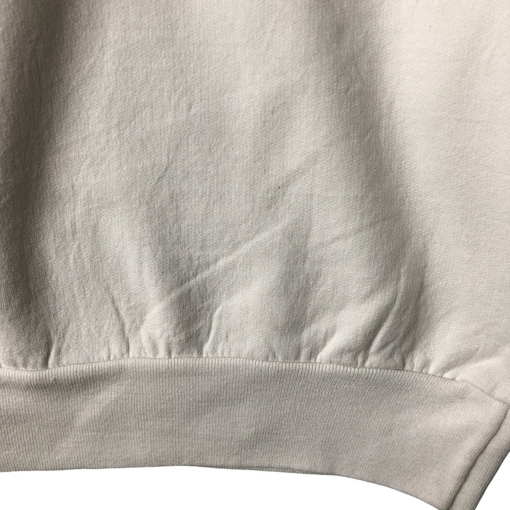 FABEC Printed Sweatshirt, Made in Canada, Men's Size L polyester white type Vintage Second Hand