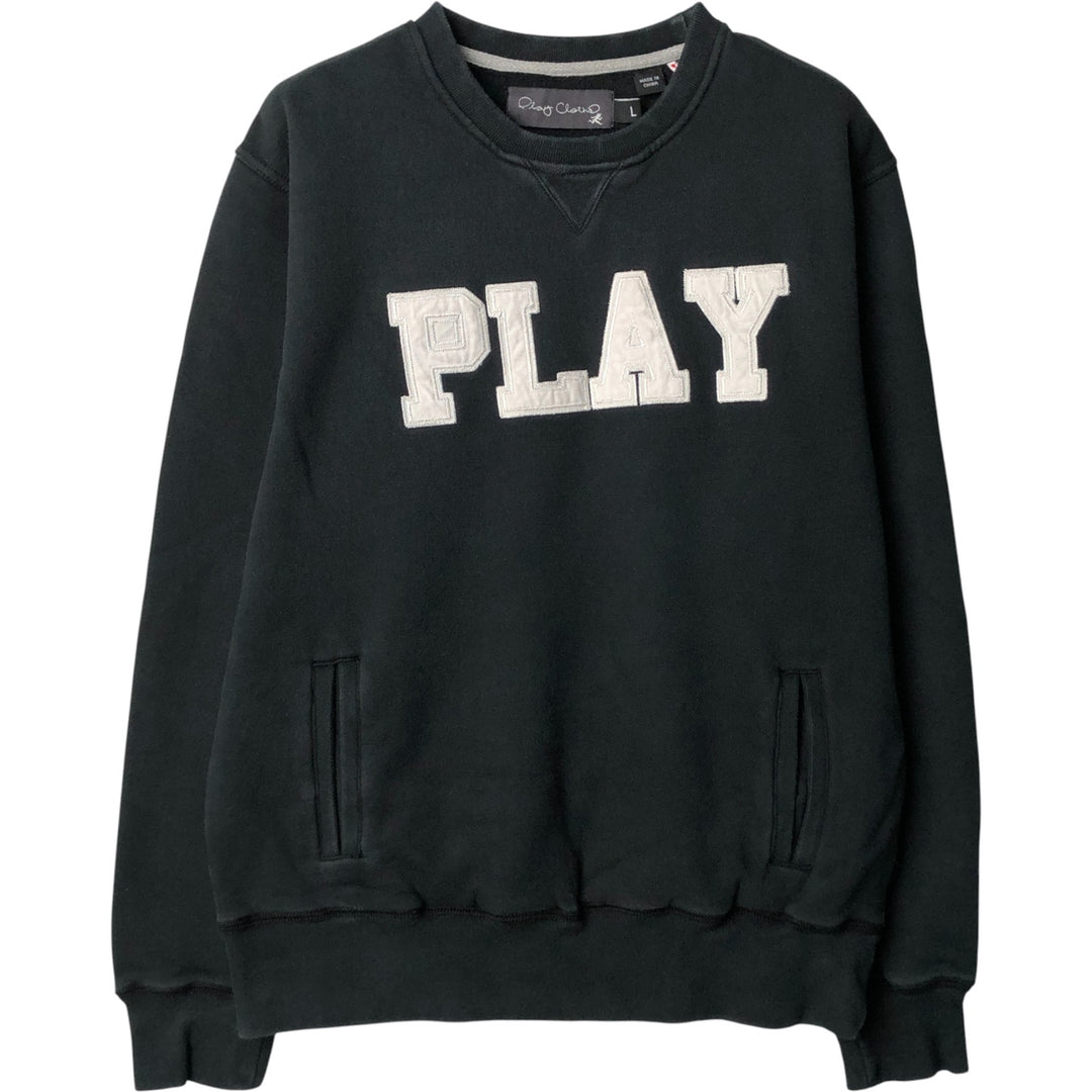 Vintage Play Cloths Men's Large Sweatshirt cotton black type Vintage Second Hand