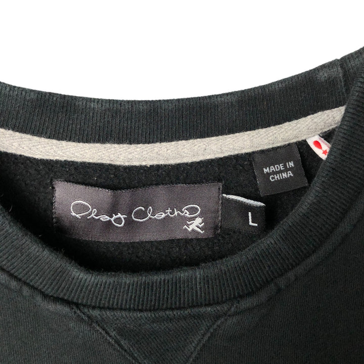 Vintage Play Cloths Men's Large Sweatshirt cotton black type Vintage Second Hand