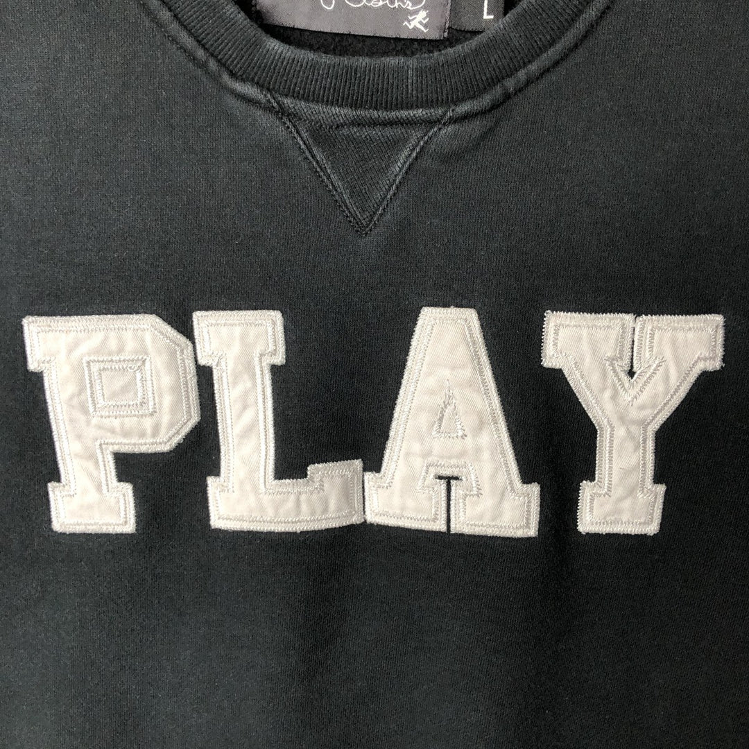 Vintage Play Cloths Men's Large Sweatshirt cotton black type Vintage Second Hand