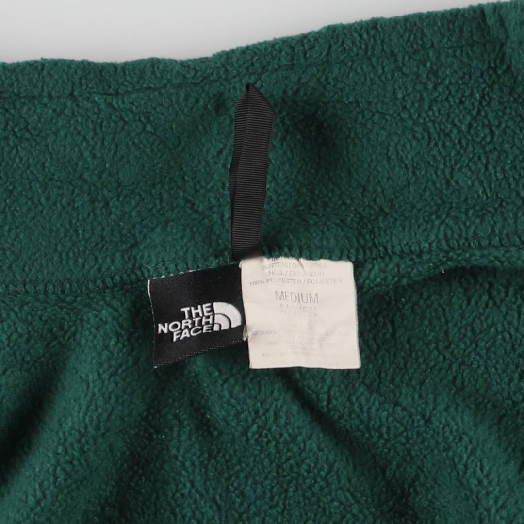 90'S The North Face Vintage Fleece Jacket, Men's Size Medium polyester green type Vintage Second Hand