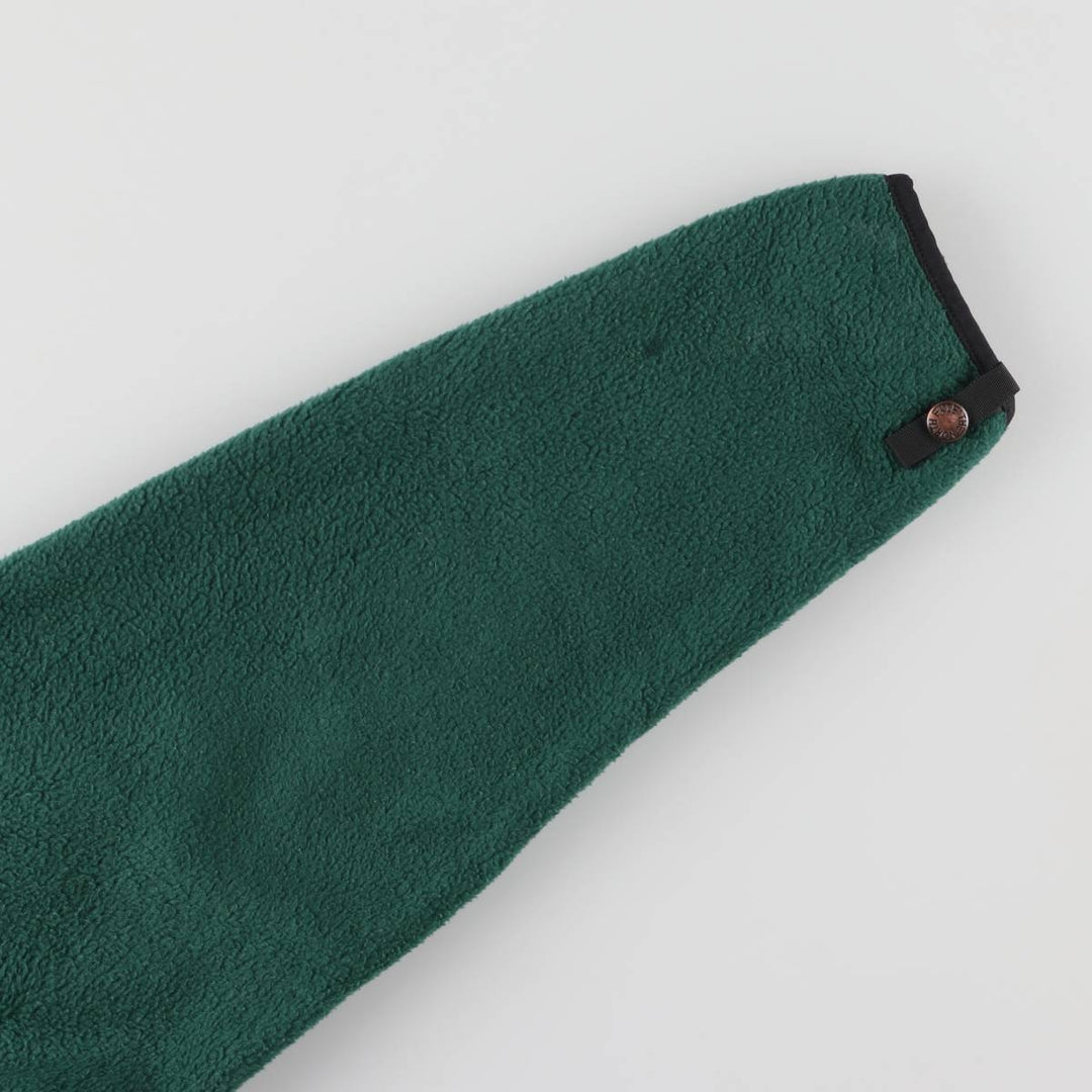 90'S The North Face Vintage Fleece Jacket, Men's Size Medium polyester green type Vintage Second Hand