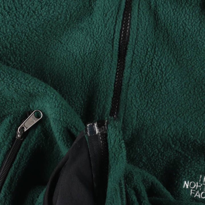 90'S The North Face Vintage Fleece Jacket, Men's Size Medium polyester green type Vintage Second Hand
