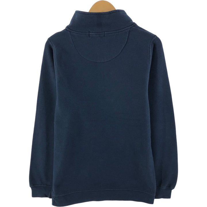 Dubwear Clothing Co. College Half-Zip Sweatshirt, Men's S Size cotton navy blue type Vintage Second Hand