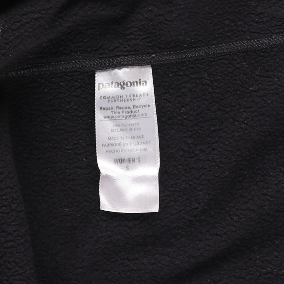 Patagonia 25935FA15 Fleece Jacket, Women's, Size Small polyester black type Vintage Second Hand