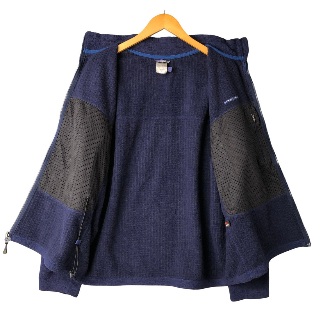 00'S Patagonia R3 RADIANT JACKET 25302F4 fleece jacket, men's XL size polyester navy blue type Vintage Second Hand