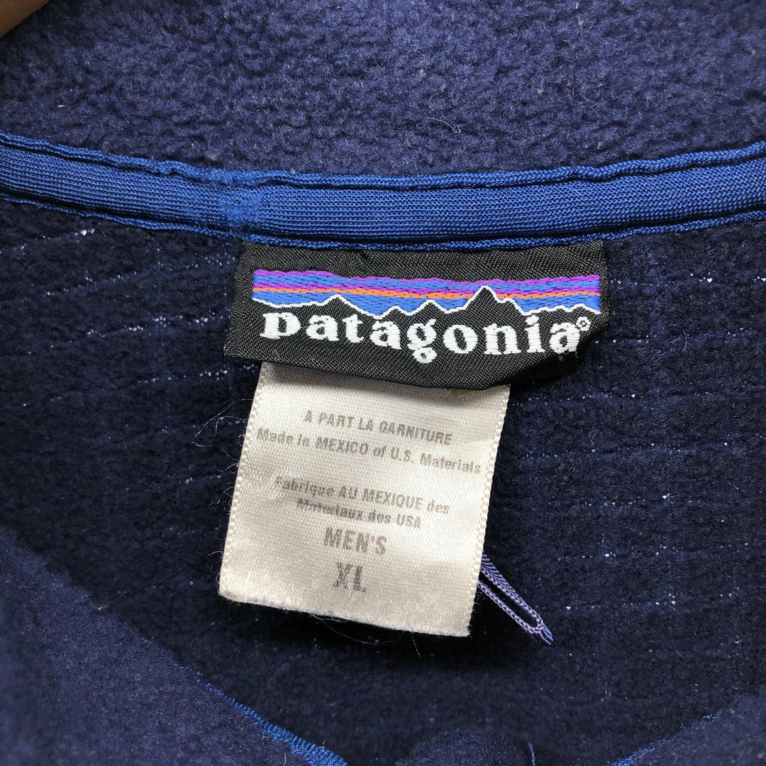 00'S Patagonia R3 RADIANT JACKET 25302F4 fleece jacket, men's XL size polyester navy blue type Vintage Second Hand
