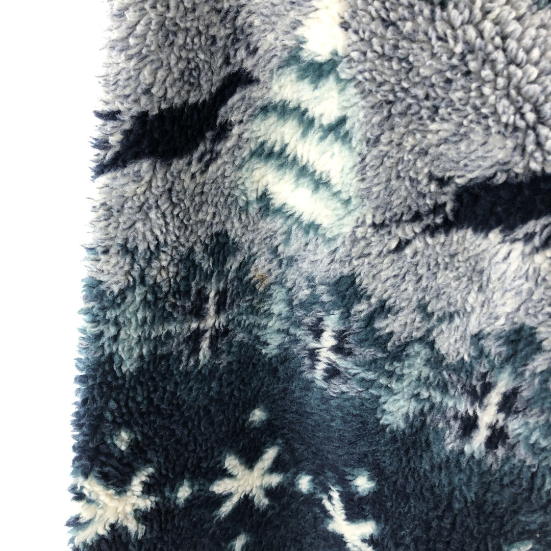 Vintage 70s-80'S LL Bean Nordic Pattern Fleece Jacket, Men's Size XL unclear multicolor Vintage Second Hand