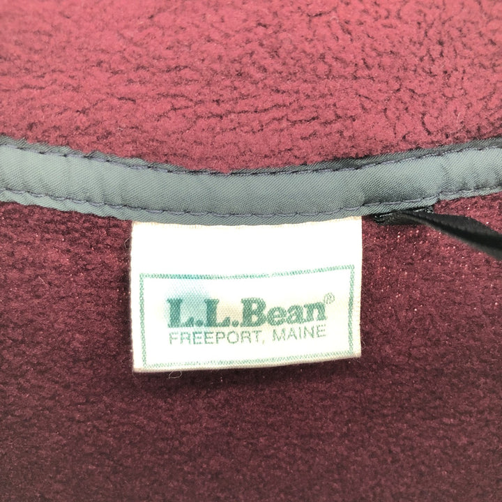 80'S LLBean Half Snap Fleece Pullover Men's L Size Vintage /eaa449841