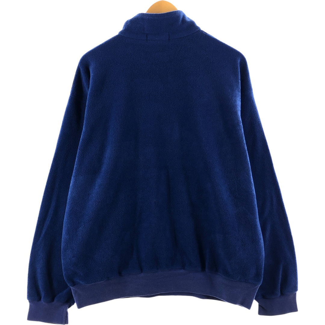 Ralph Lauren POLO by Ralph Lauren Half-Zip Fleece Pullover, Men's Size L polyester blue type Vintage Second Hand
