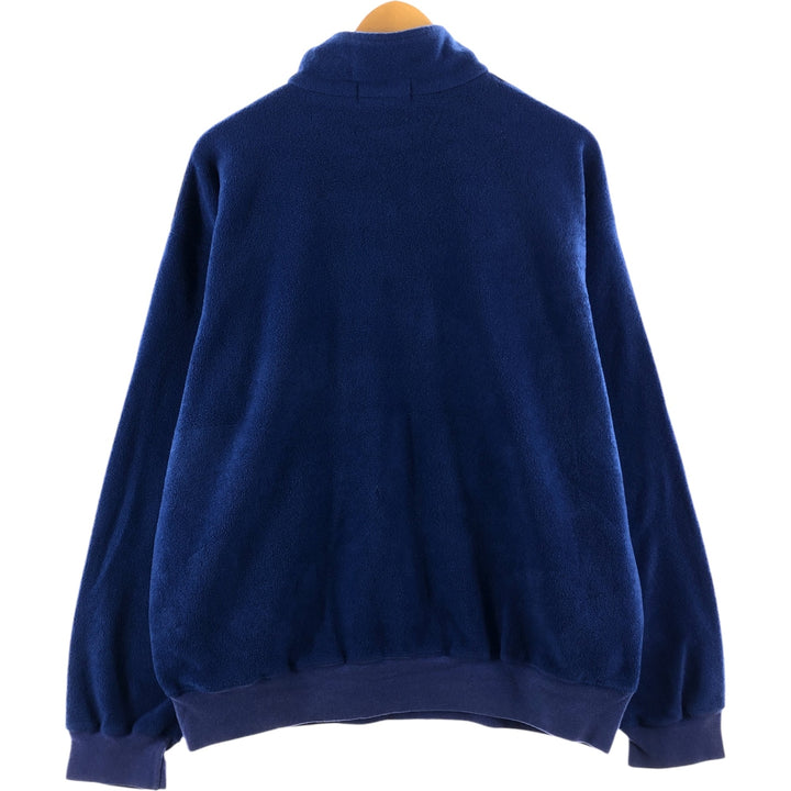 Ralph Lauren POLO by Ralph Lauren Half-Zip Fleece Pullover, Men's Size L polyester blue type Vintage Second Hand