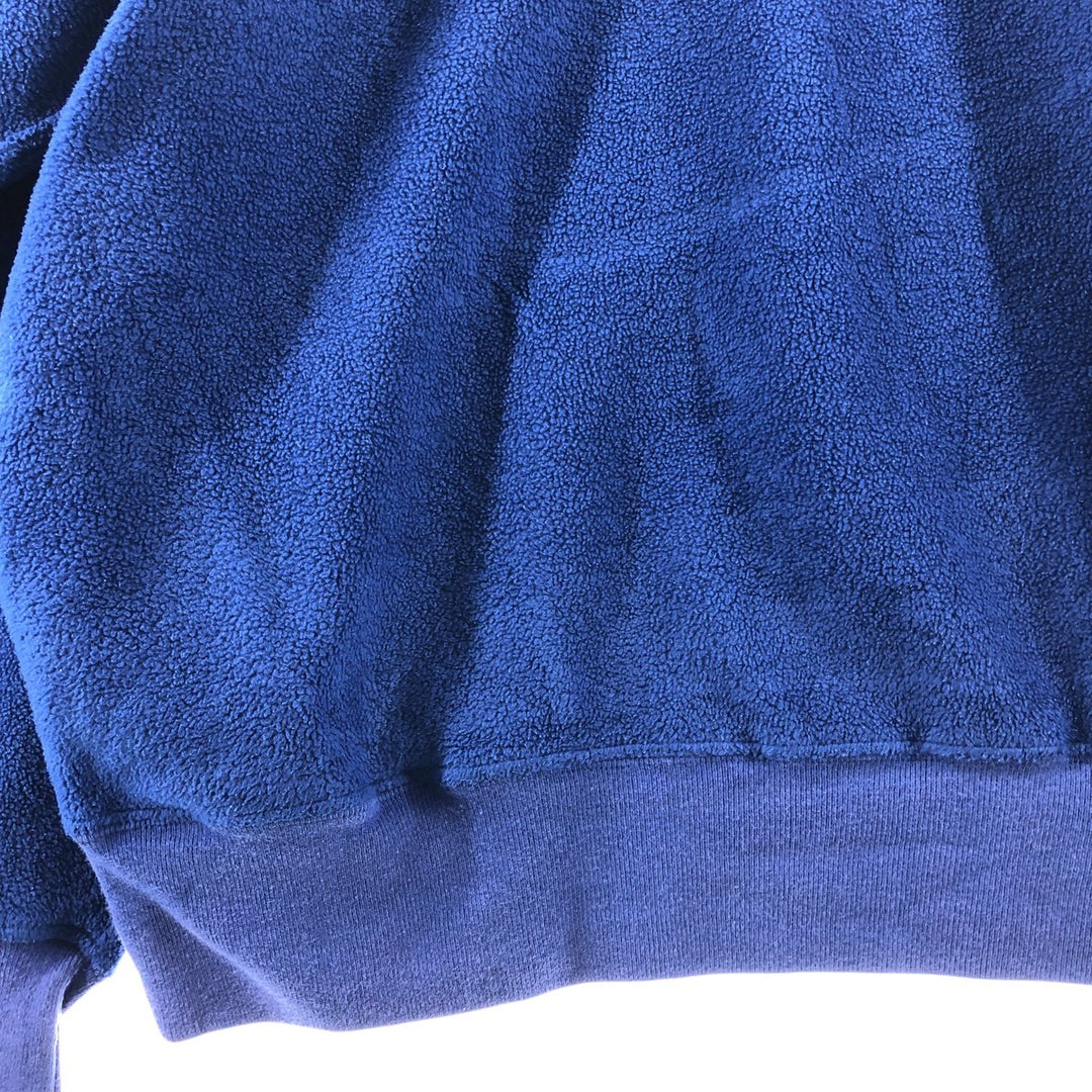 Ralph Lauren POLO by Ralph Lauren Half-Zip Fleece Pullover, Men's Size L polyester blue type Vintage Second Hand