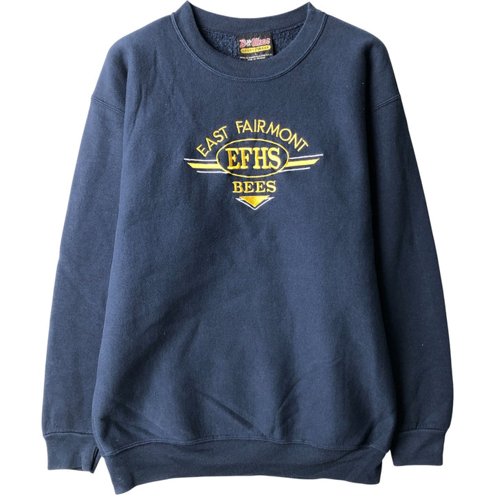 B Wear sweatshirt, Made in USA, Men's Size L cotton navy blue type Vintage Second Hand