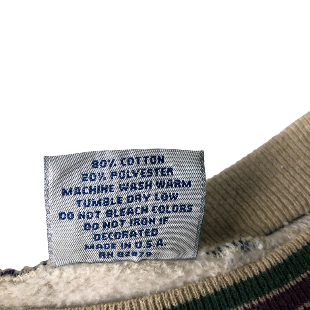 LOVING sweatshirt, Made in USA, Men's XL cotton Beige type Vintage Second Hand
