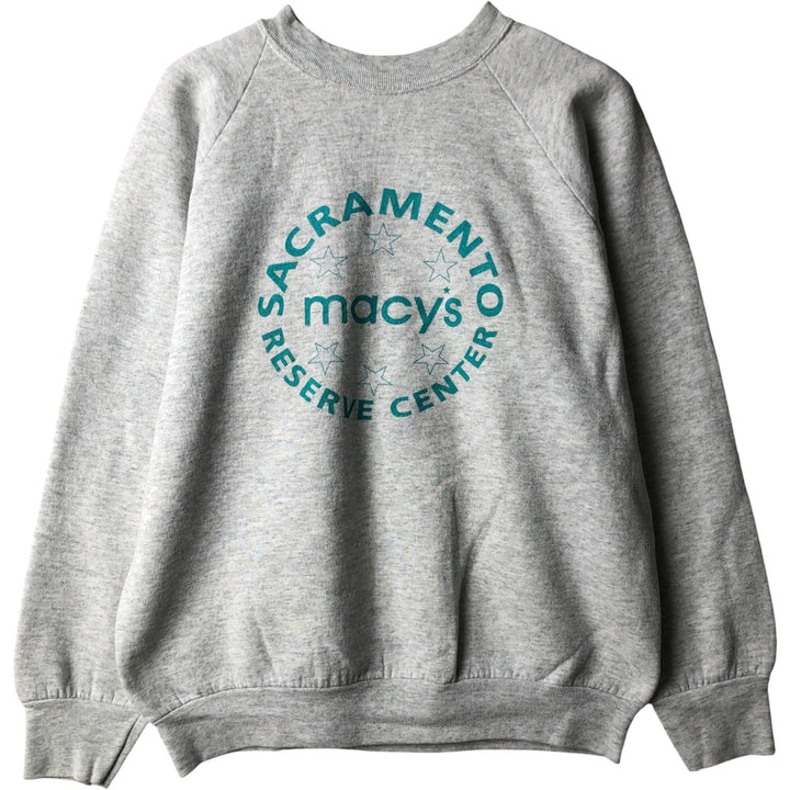 90'S Fruit of the Loom printed sweatshirt, made in the USA, men's size L, vintage cotton white type Vintage Second Hand