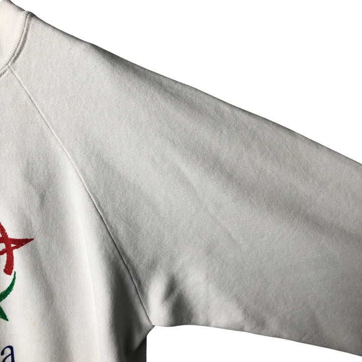 Vintage 90'S ONEITA Atlanta Olympics Print Sweatshirt, Made in USA, Men's Size L polyester white type Vintage Second Hand
