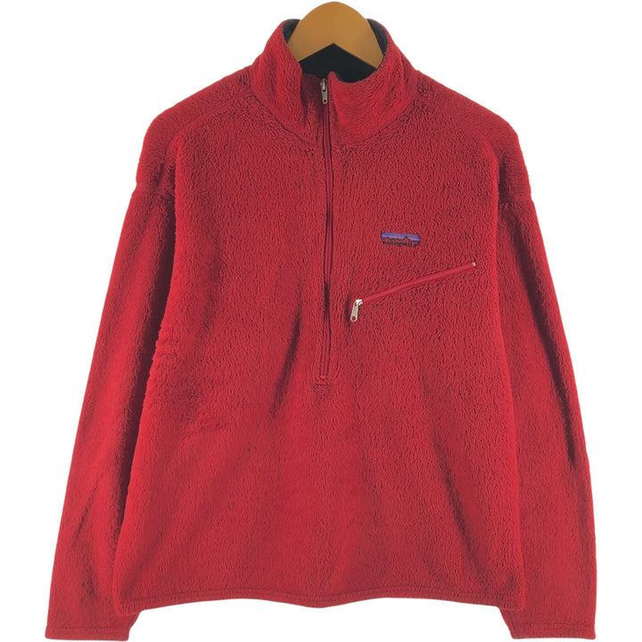 2000'S Patagonia Regulator R2 25195FA01 Half-Zip Fleece Pullover, Made in USA, Men's Size L unclear red type Vintage Second Hand