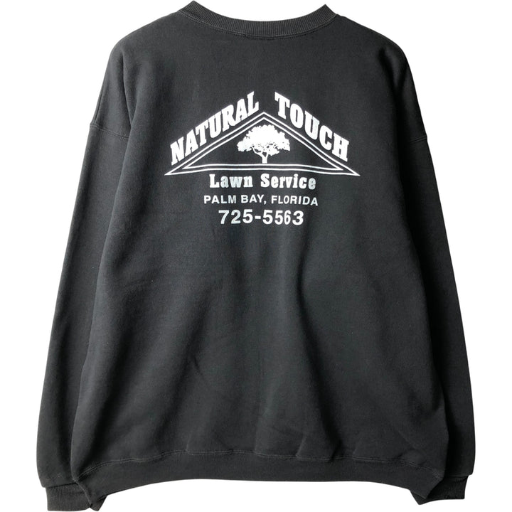 Vintage 90'S Hanes Heavyweight Printed Sweatshirt, Made in USA, Men's Size XL cotton black type Vintage Second Hand