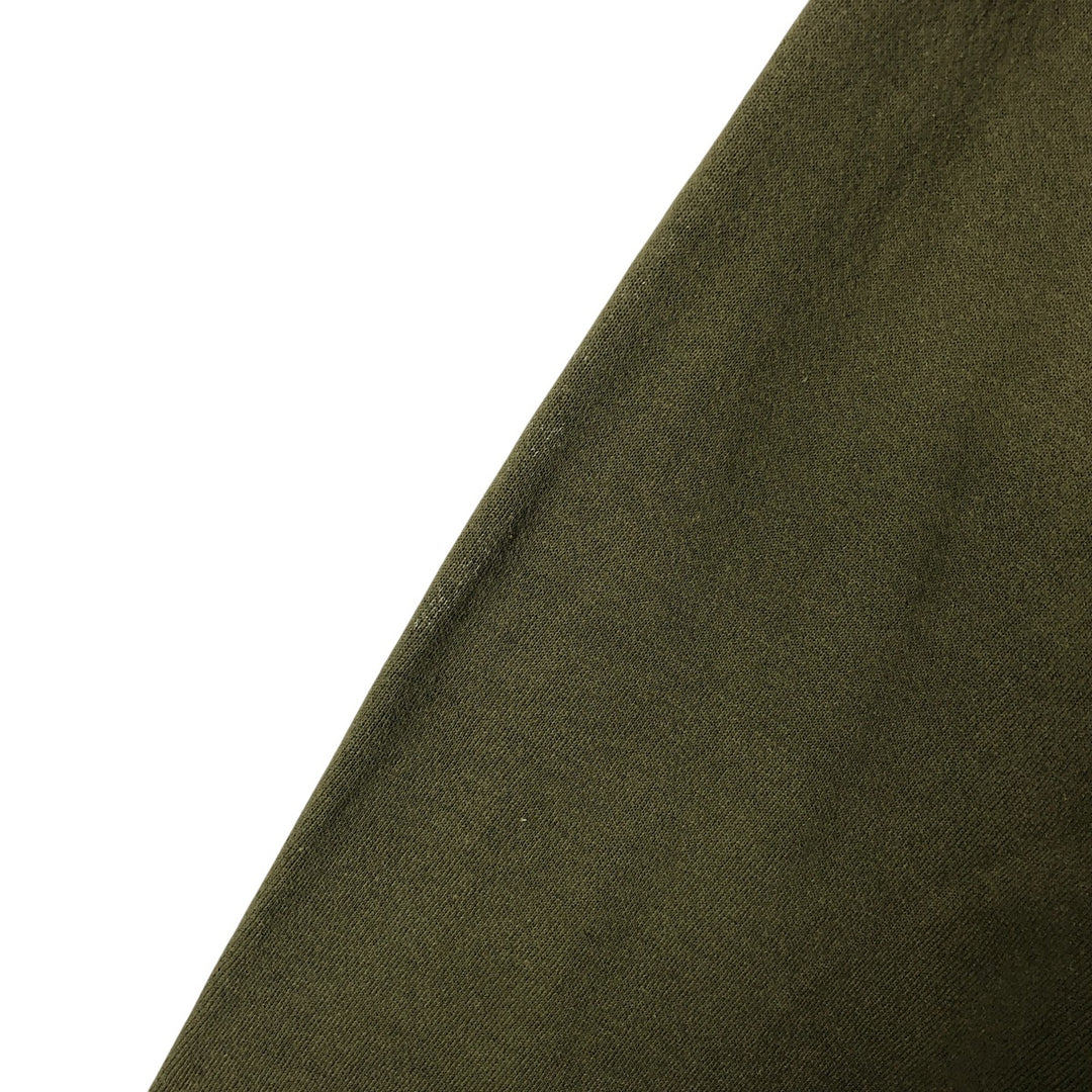 Vintage 90'S SOFFE USMC printed sweatshirt, Made in USA, Men's size M cotton Khaki type sage green Vintage Second Hand