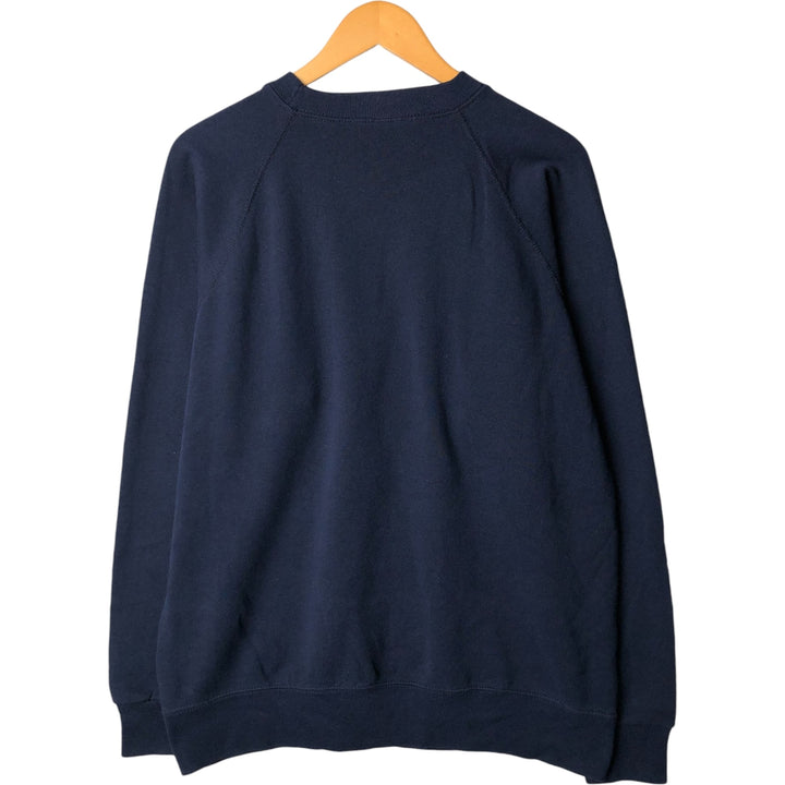 Vintage 90'S SOFFE SWEATS US NAVY printed sweatshirt, made in the USA, men's size XL polyester navy blue type Vintage Second Hand
