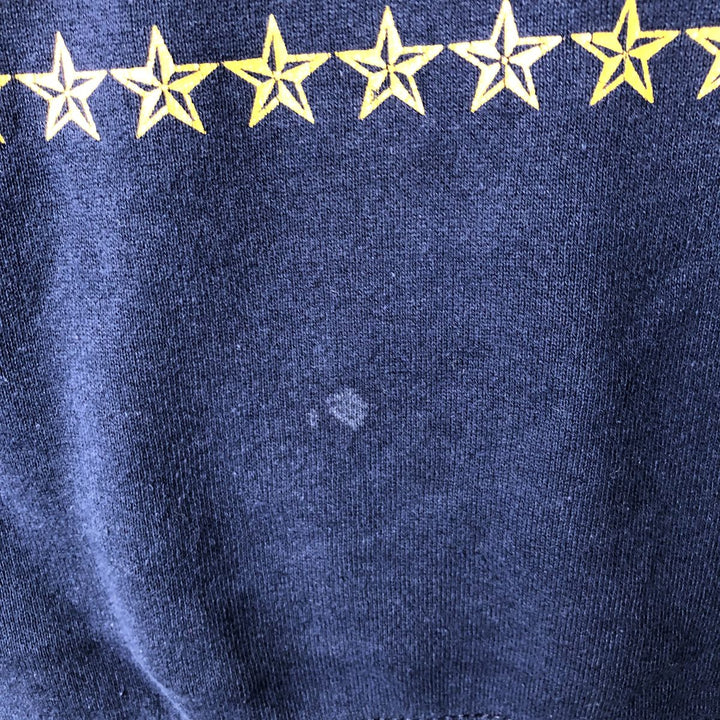 Vintage 90'S SOFFE SWEATS US NAVY printed sweatshirt, made in the USA, men's size XL polyester navy blue type Vintage Second Hand