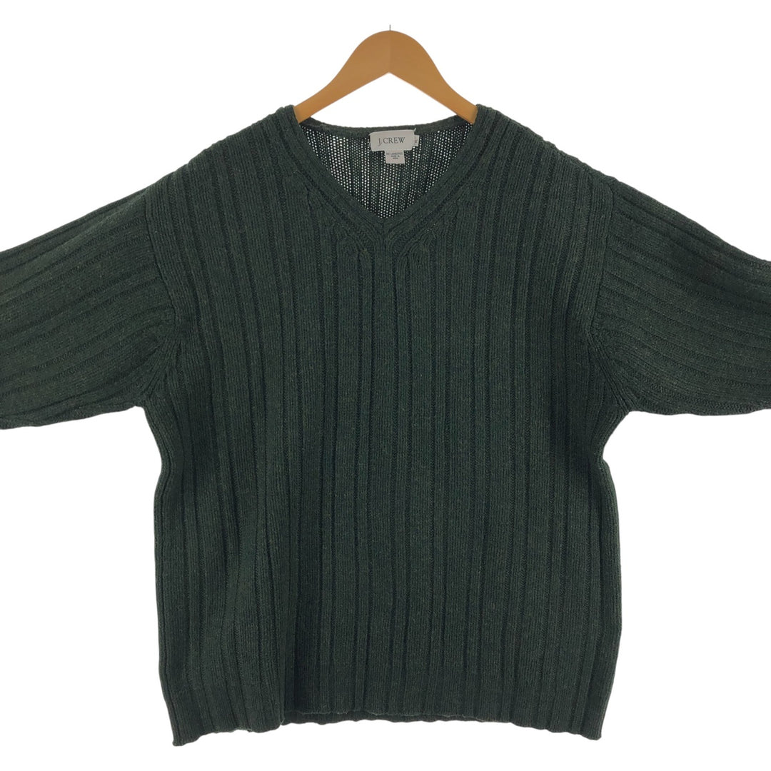 J.Crew Ribbed V-neck Lambswool Knit Sweater Men's XL /eaa449925